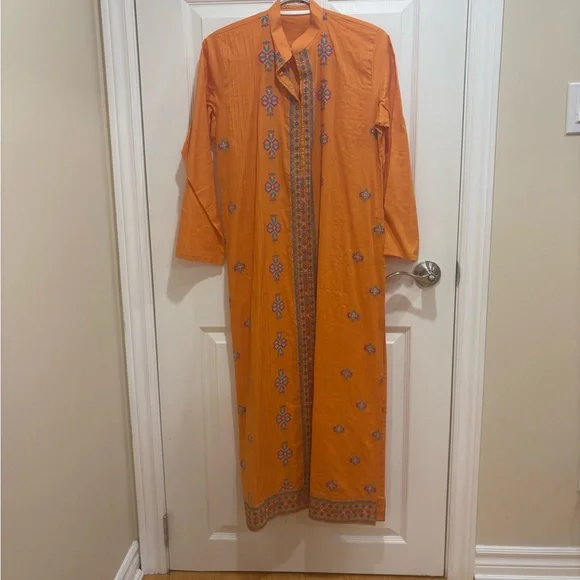Orange Embroidered Tunic - Picture 3 of 3